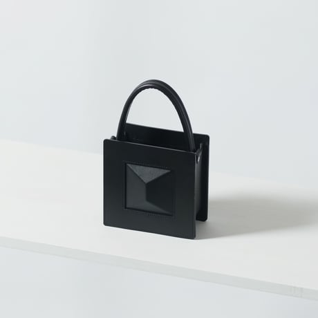 molding tile handbag black