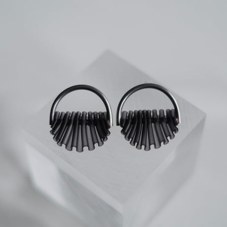 nooca PVC pierce / earring ・black