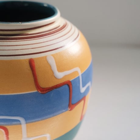 colorful ceramic pot