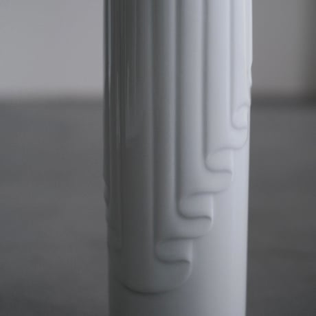 white drape vase