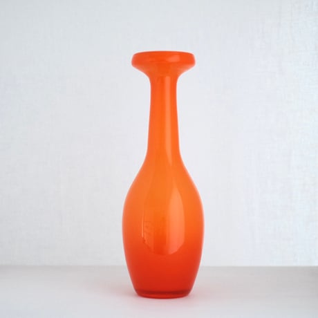 orange glass vase