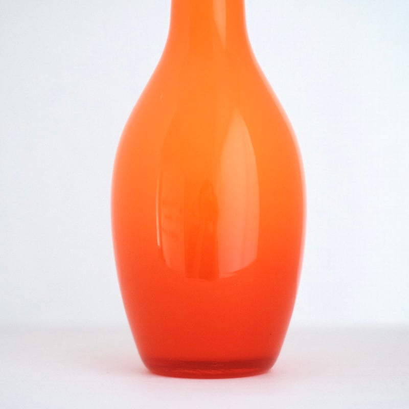 orange glass vase | 酢橘堂