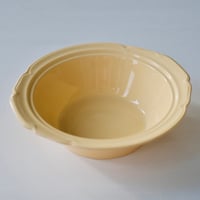 yellow ceramic bowl