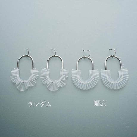 nooca PVC oval hook pierce / earring