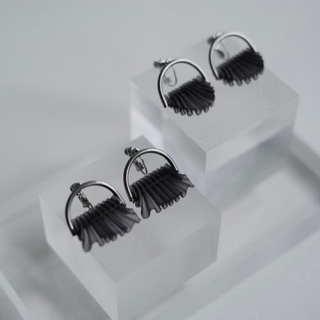 nooca PVC pierce / earring ・black