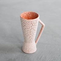 orange snow vase