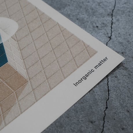 A3 poster「Organic matter/ Inorganic matter」No.2