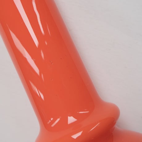 orange glass vase