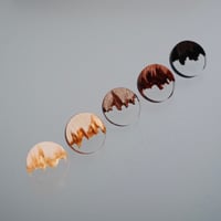 nooca wood circle pierce / earring