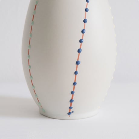 dot ceramic vase