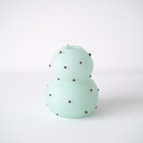 umu vase dot - emerald × brown-