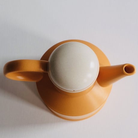 orange ceramic pot