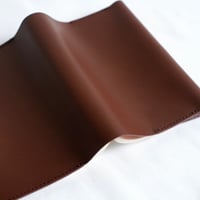soft leather book cover brown【受注生産品】