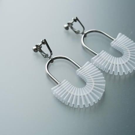 nooca PVC oval hook pierce / earring