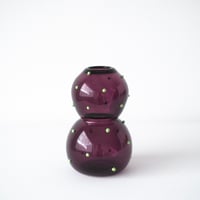 umu vase dot - purple × green -