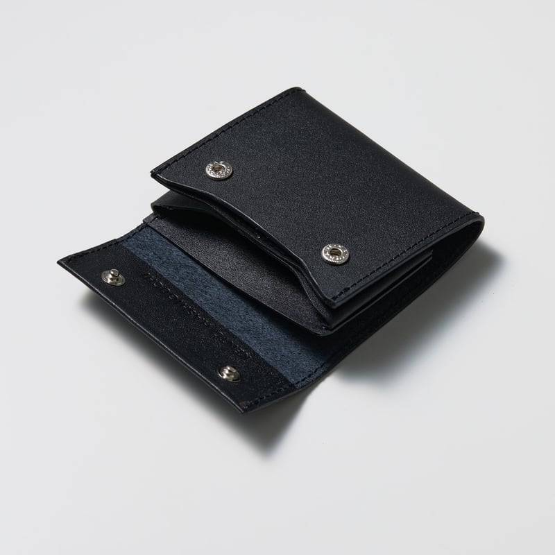 leather half wallet black | 酢橘堂 leather half wallet black | 酢橘堂