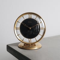 brass desk clock