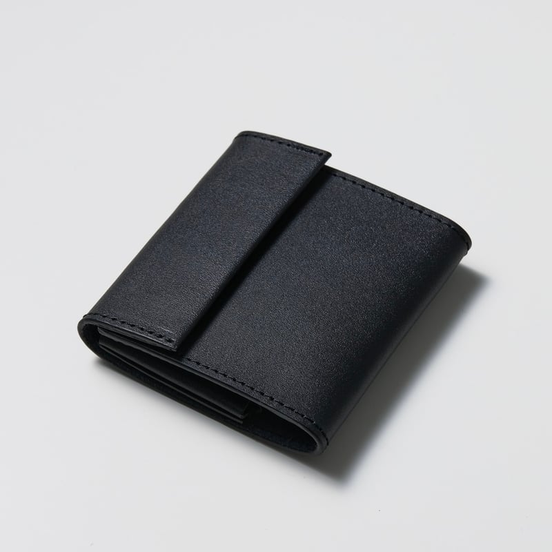leather half wallet black | 酢橘堂 leather half wallet black | 酢橘堂