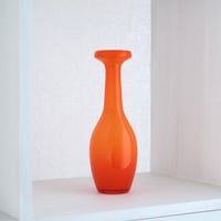 orange glass vase