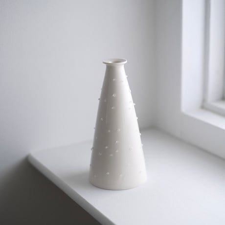松岡瑞起  cone vase [ 雨露 ]