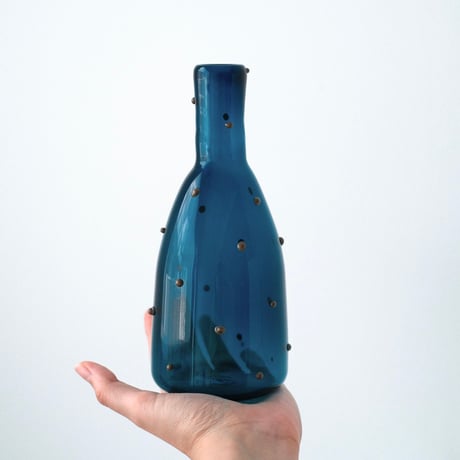umu vase dot - blue × brown -
