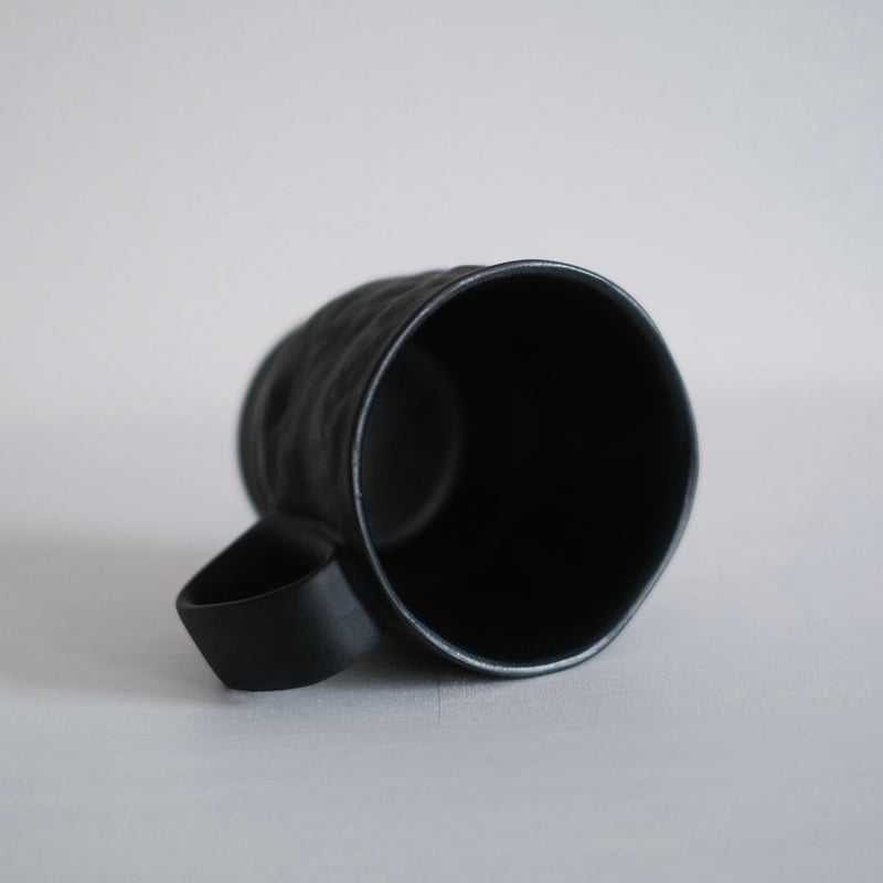 ディスプレイ用壺・マットブラック色 深見達希 coffee cup [black] | 酢橘堂