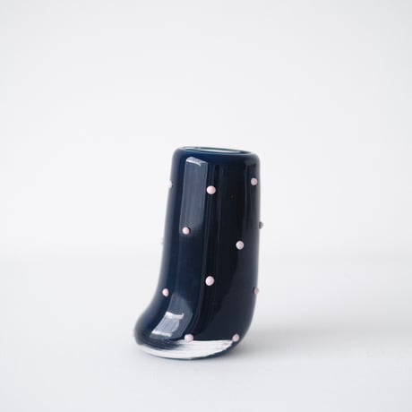 umu vase dot - navy × pink -