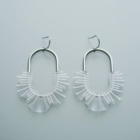 nooca PVC oval hook pierce / earring