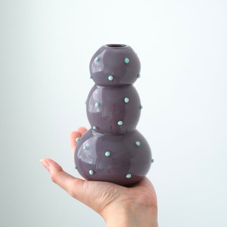 umu vase dot - purple × sky -