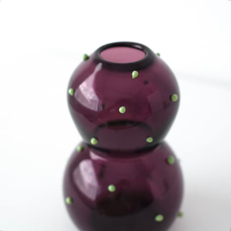 umu vase dot - purple × green -