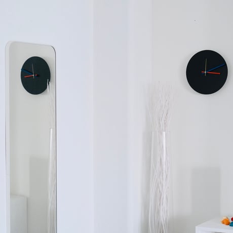 black wall watch