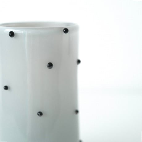 umu vase dot - grey × black-