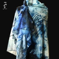 773artオリジナルスカーフ.BlueOcean