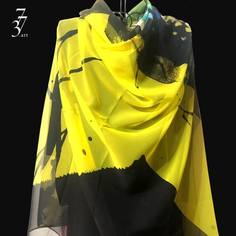 773artオリジナルスカーフ.Infinity_yellow