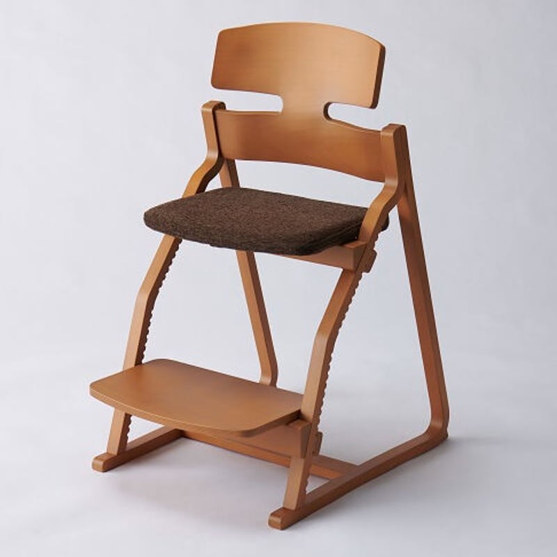 アップライトチェア 本体：キャメル ＜座面素材：合成皮革／カラー選択