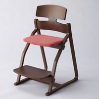 アップライトチェア 本体：チョコレート ＜座面素材：合成皮革／カラー