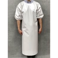 軽量抗菌ウレタン防水布五分袖エプロン 1枚