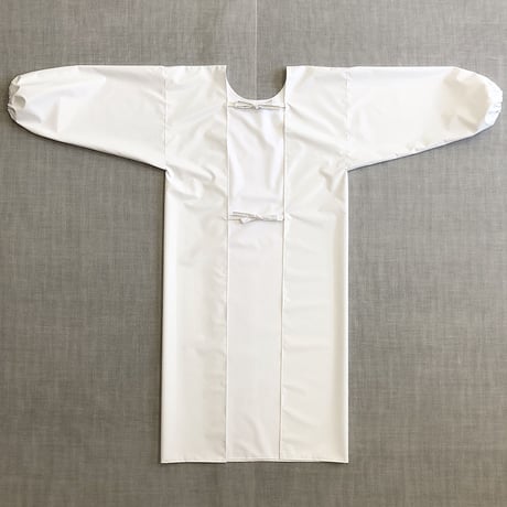 CSM耐薬品性抗菌軽量防水布袖付エプロン 1枚