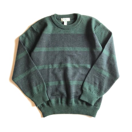 L.L.Bean / striped wool sweater