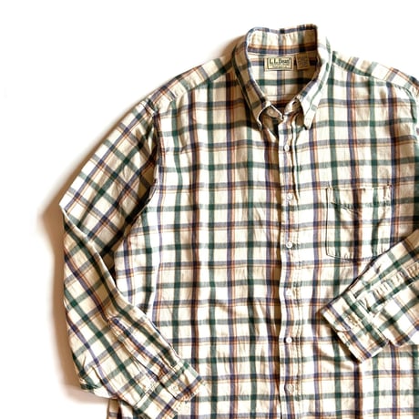 L.L.Bean / B.D.Cotton Flannel Plaid Shirt