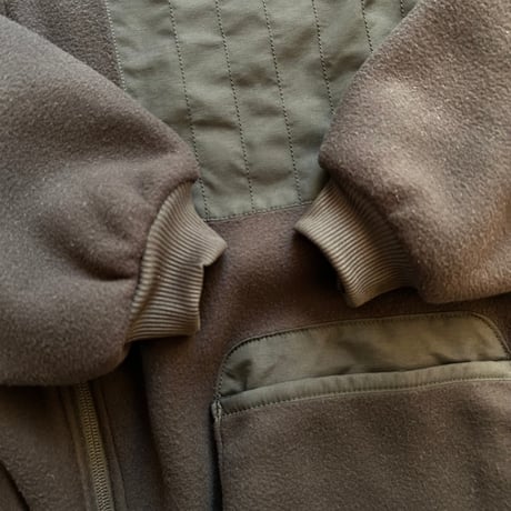 warming  / switching fleece hunt jacket /  Black×Black / sz medium