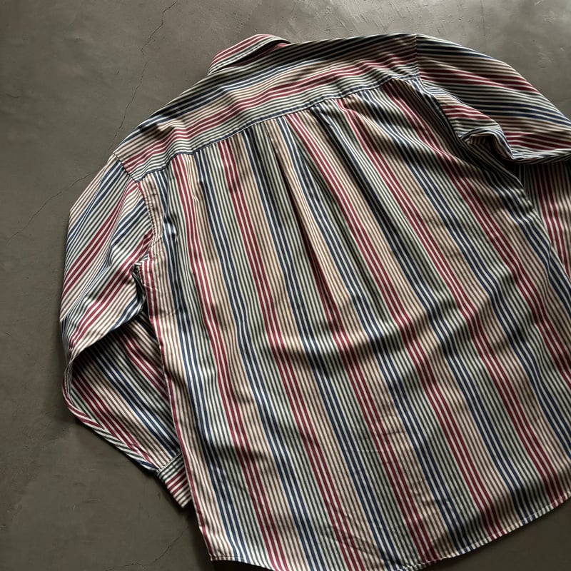 90s Perry ellis striped shirt ″Made in USA″ | s
