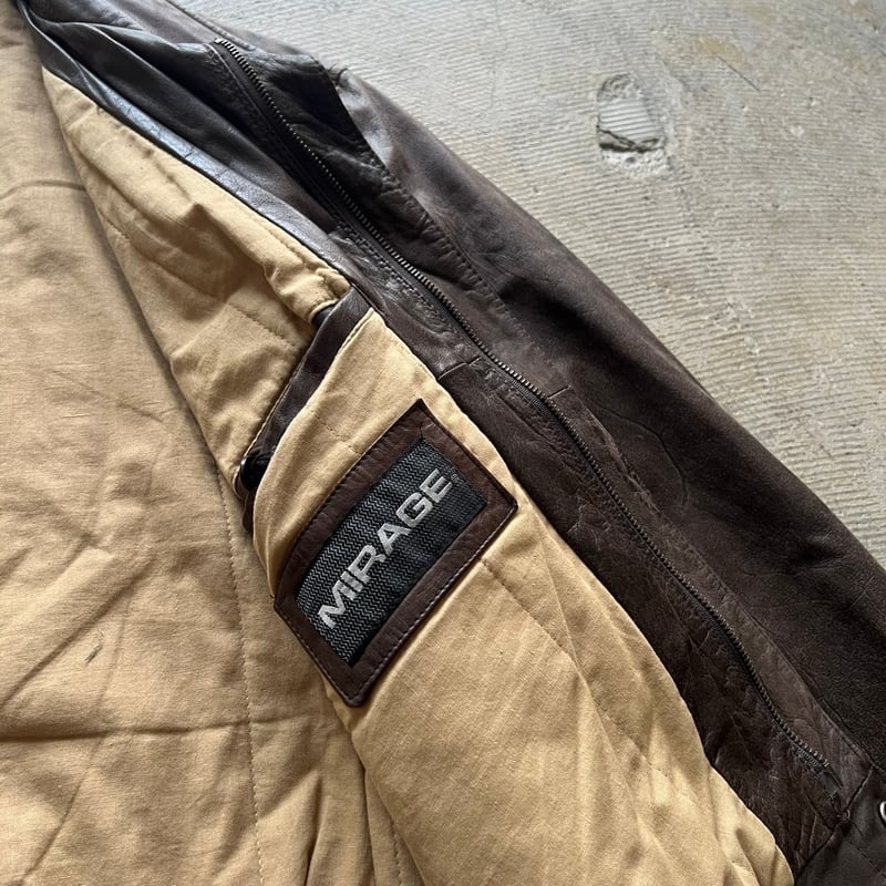 90s Mirage Classics A-2 type leather jacket | s