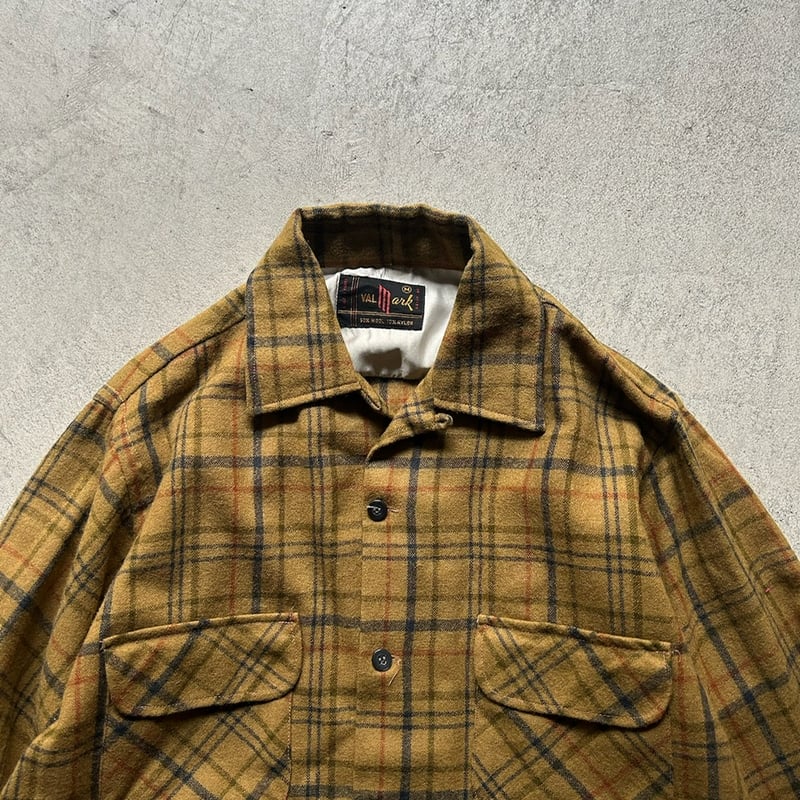 60s〜 Val mark wool plaid shirt | sui & shara