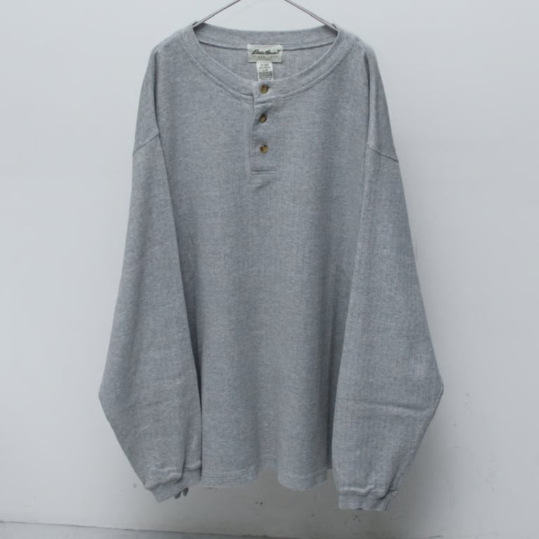 90s Eddie bauer cotton knit cut sew｜エディーバウアー