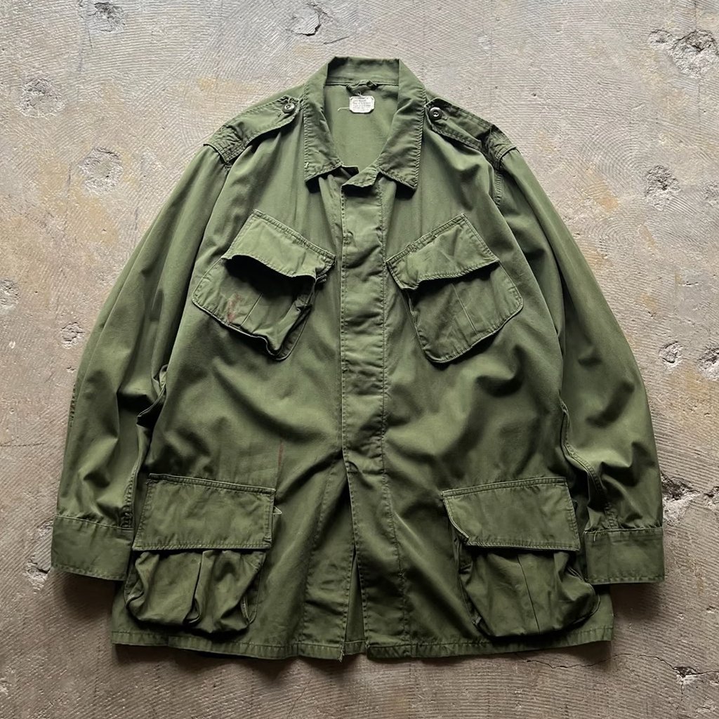 ジャケット・アウター vintage usarmy jungle fatigue jacket 2nd 60s U.S.Army jungle fatigue jacket “2nd model”