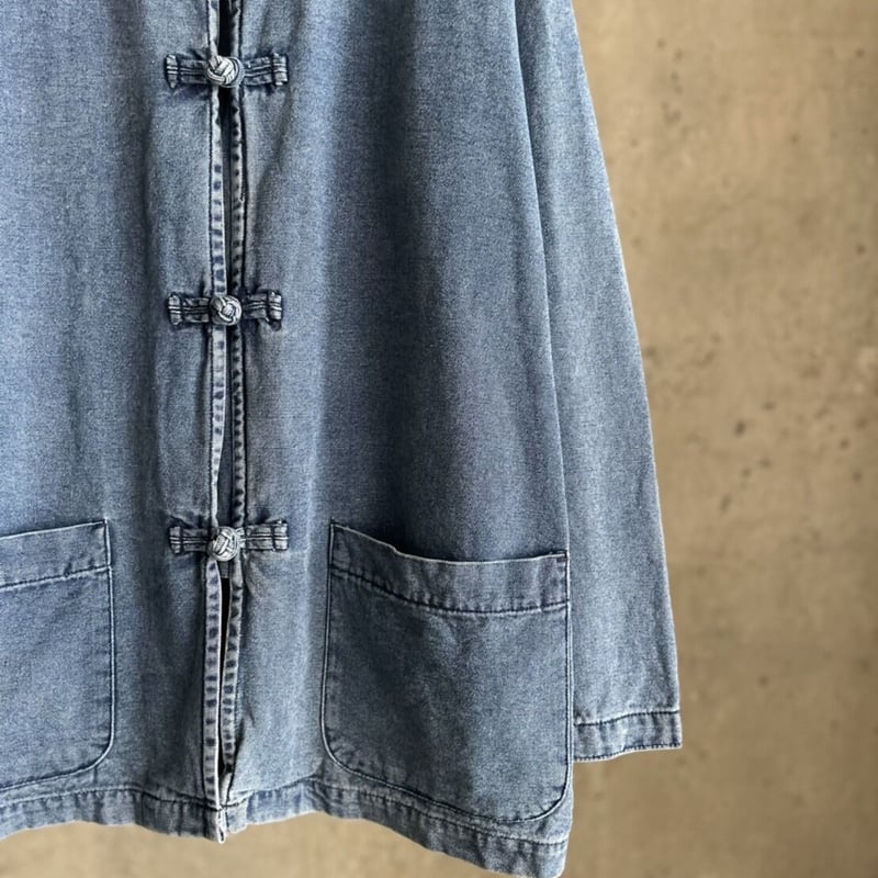 90s GAP denim china shirt jacket | sui & shara