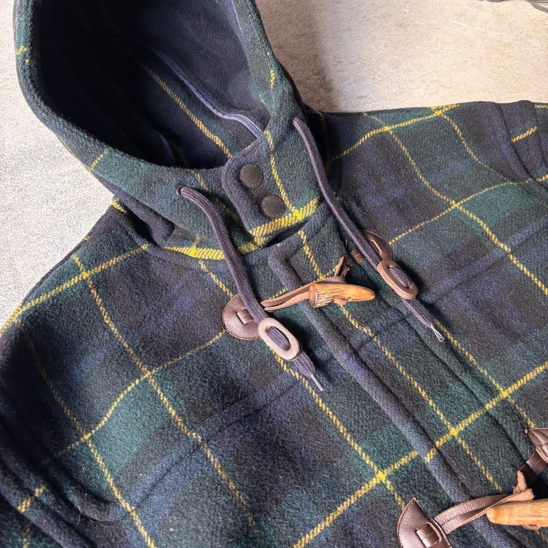 90s nautica plaid wool duffle coat | sui & shara