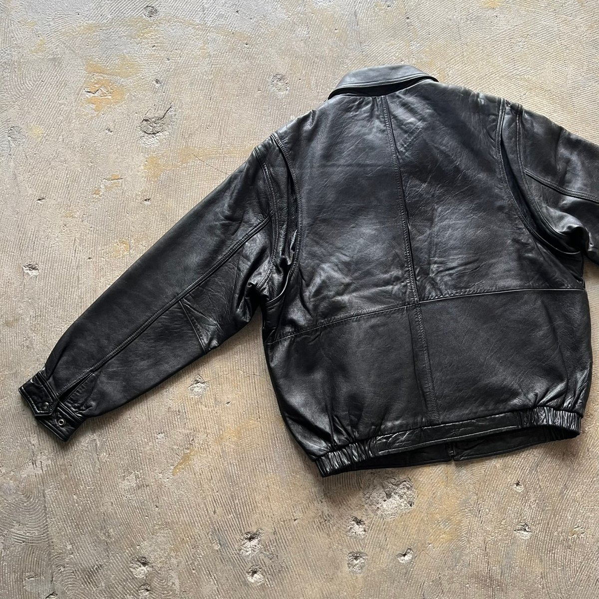 90s American Classics single zip leather jacket