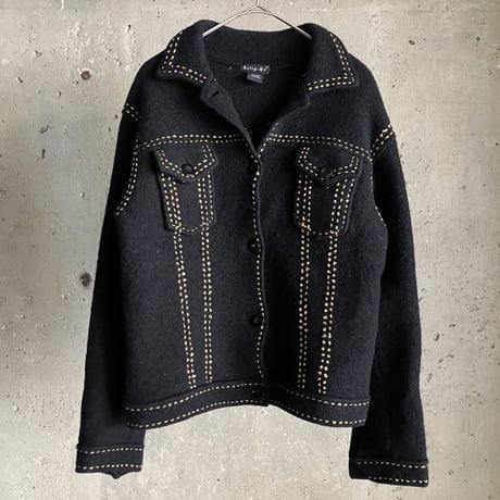 stitch design wool jacket